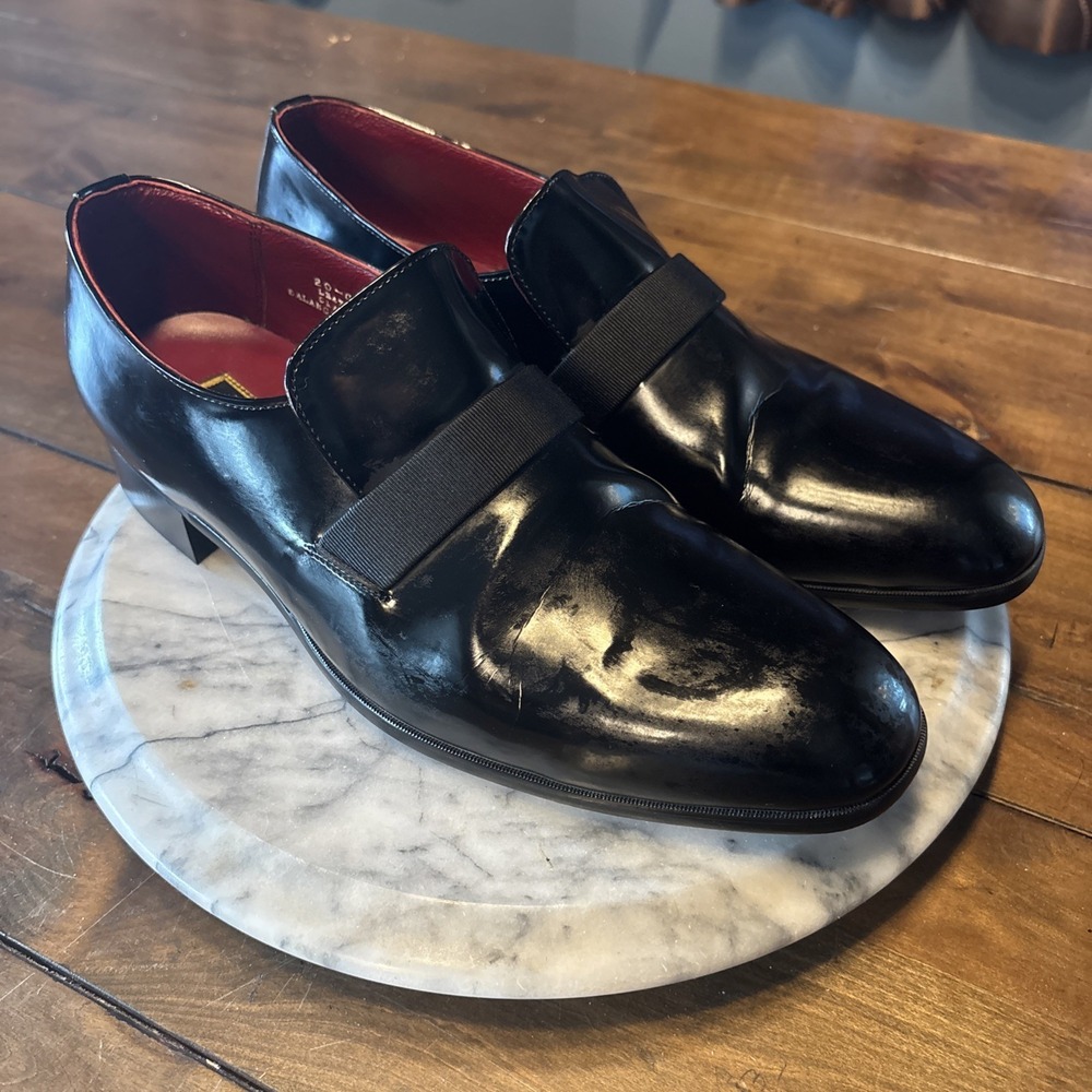 Frederico Leone‎ Tux Shoes Mens US 10 M Black Leather Upper